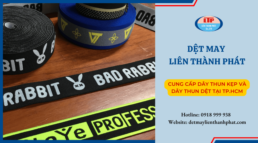 dây thun dệt chữ